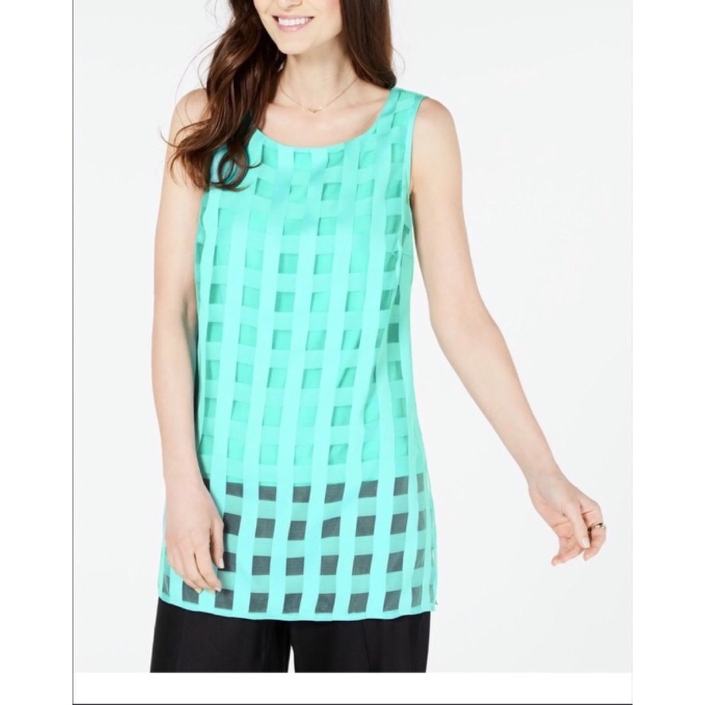 ALFANI SCOOP NECK TUNIC SZ M